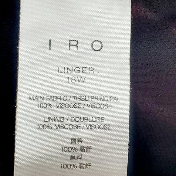 IRO Linger Leopard Print Ruffles Wrap Dress Sz 38 US 6 NWT - Picture 15 of 16